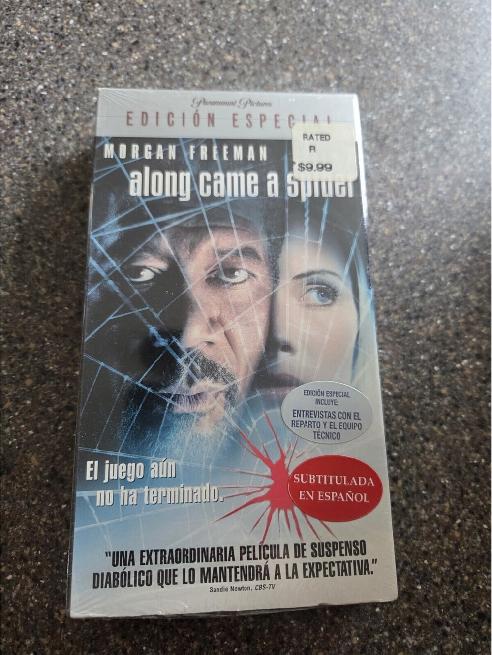 NEW Sealed VHS Tape Along Came a Spider Special Edition 2001 Morgan Freeman